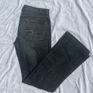 Seven for all mankind Bootcut QC black denim cut#711575 Size 27